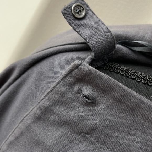 Vince Camuto Two Gray Washed Cotton Snap/Button/Zip Close Coat - New - Picture 10 of 12